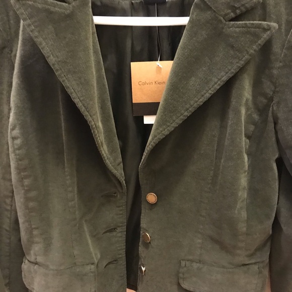 Corduroy Calvin Klein Jacket/Blazer NWT - Picture 2 of 4